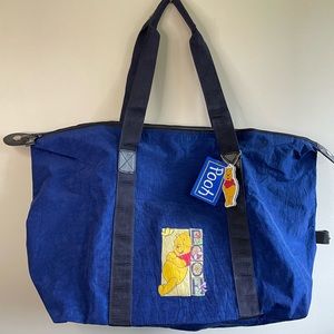 Disney Welcomes 2000s Pooh Tote Convertible Duffle Bag NWT vintage